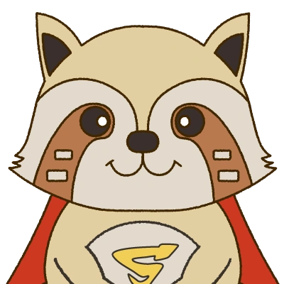 アライグマをモチーフにした、合同会社Raccoonのオリジナルキャラクター